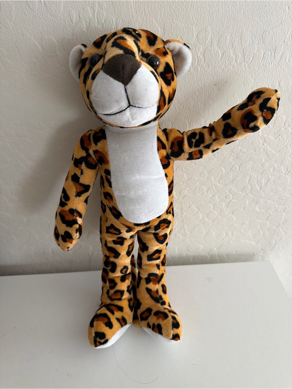 Peek-A-Boo Toys Leopard Cheetah Plush Stuffed Animal Long Tail